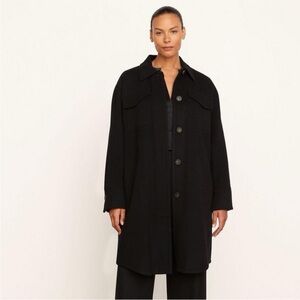 Vince Brushed Recycled Wool Shirt Coat size Large